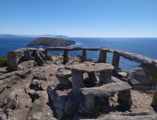 Het Eiland Ons voor de kust van Galicië