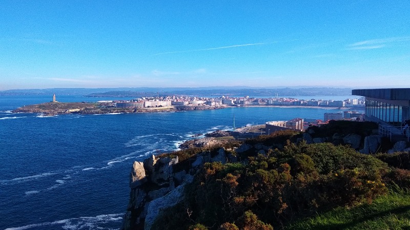 Uitzicht op A Coruña