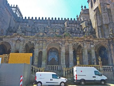 Azulejos bij de Kathedraal van Porto